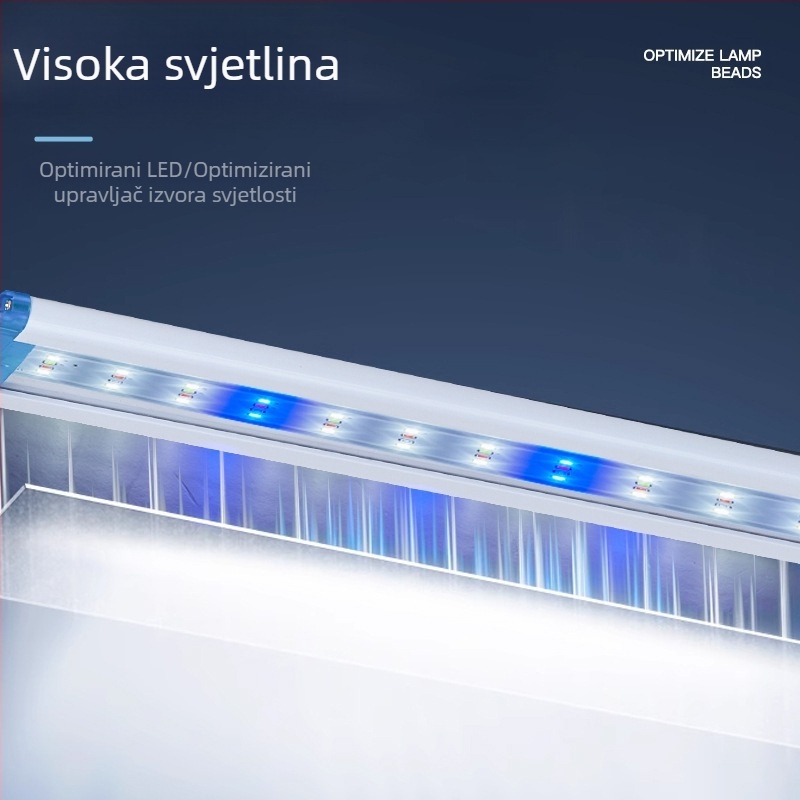 LED akvarijska svjetiljka, PVC kućište, 6–20W, vodootporna, rasvjeta za vodene biljke i kornjače