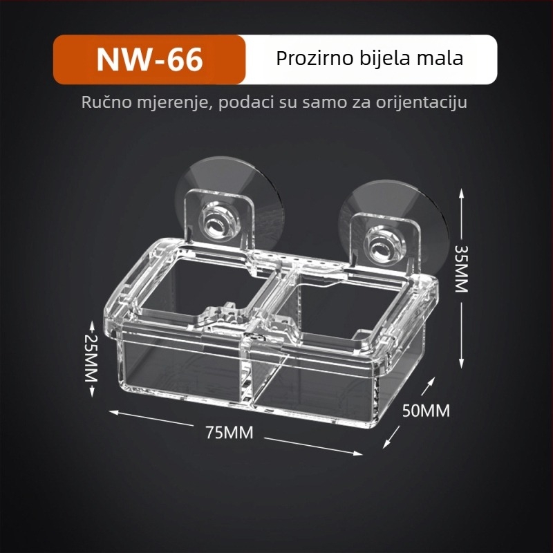 NOMOY PET Posuda za hranu za gmazove (gušteri i kornjače) — nije uvezeno, prikladna za guštere ili ptice.