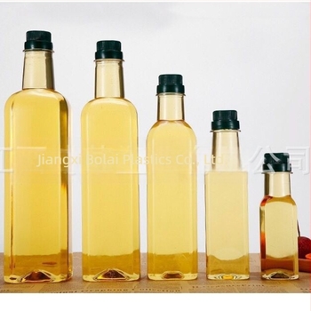 Bolai PET kvadratna boca za ulje kamelije, 500 ml, s poklopcem za vučenje i otisnutim logom