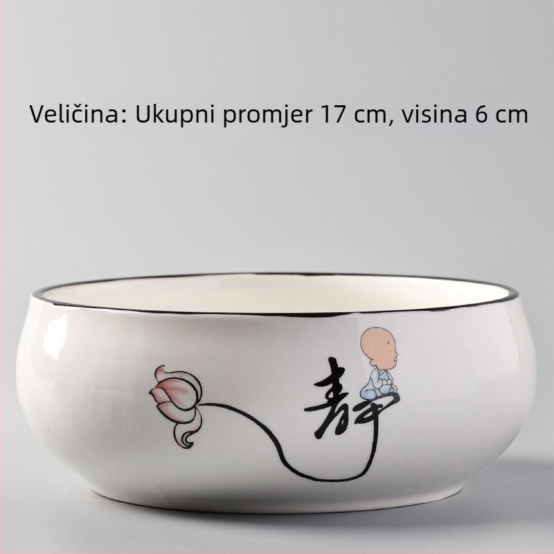 Keramički cvjetni lonac za podnu upotrebu, jednostavan dizajn, kućno vrtlarstvo