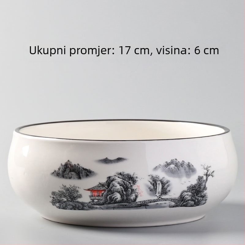 Keramički cvjetni lonac za podnu upotrebu, jednostavan dizajn, kućno vrtlarstvo