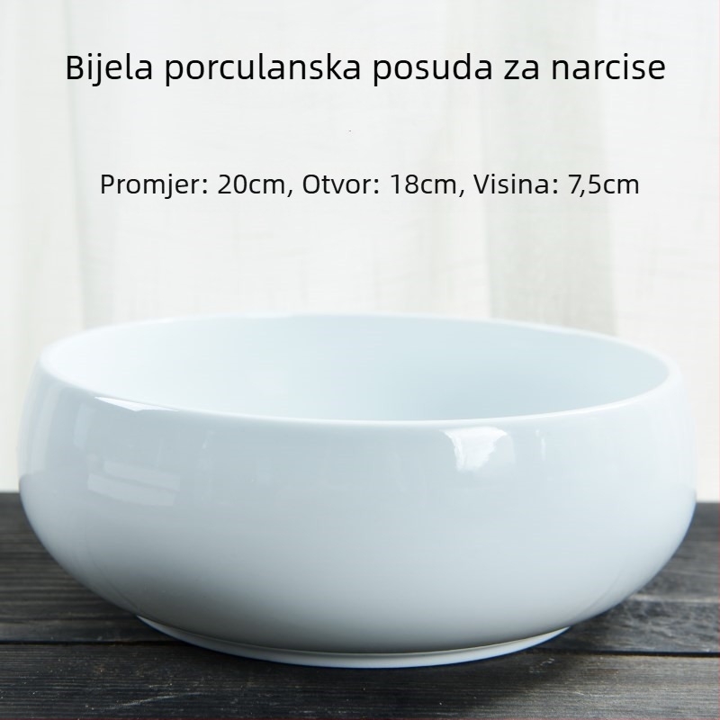 Keramički cvjetni lonac za podnu upotrebu, jednostavan dizajn, kućno vrtlarstvo