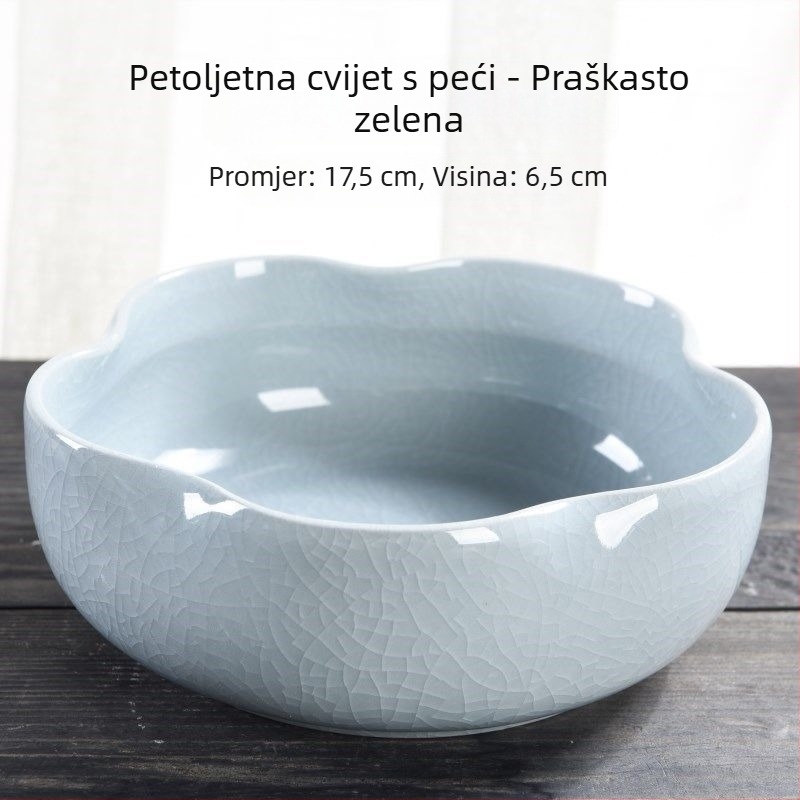 Keramički cvjetni lonac za podnu upotrebu, jednostavan dizajn, kućno vrtlarstvo