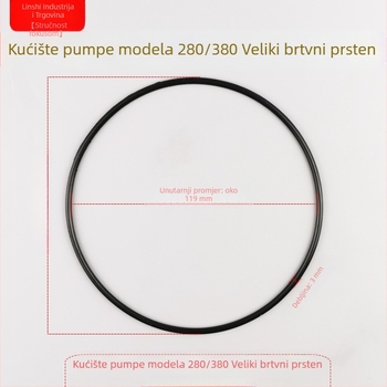 Gumeni brtvilo za karter visokotlačne perilice automobila | Panda marka, modeli 280/380, porijeklo Zhejiang