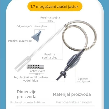 Automatski sustav za izmjenu vode za akvarij od ABS plastike, funkcija drenaze, ručno čišćenje pumpa za vodu, cijev za izmjenu vode, čistač pijeska — Hong people