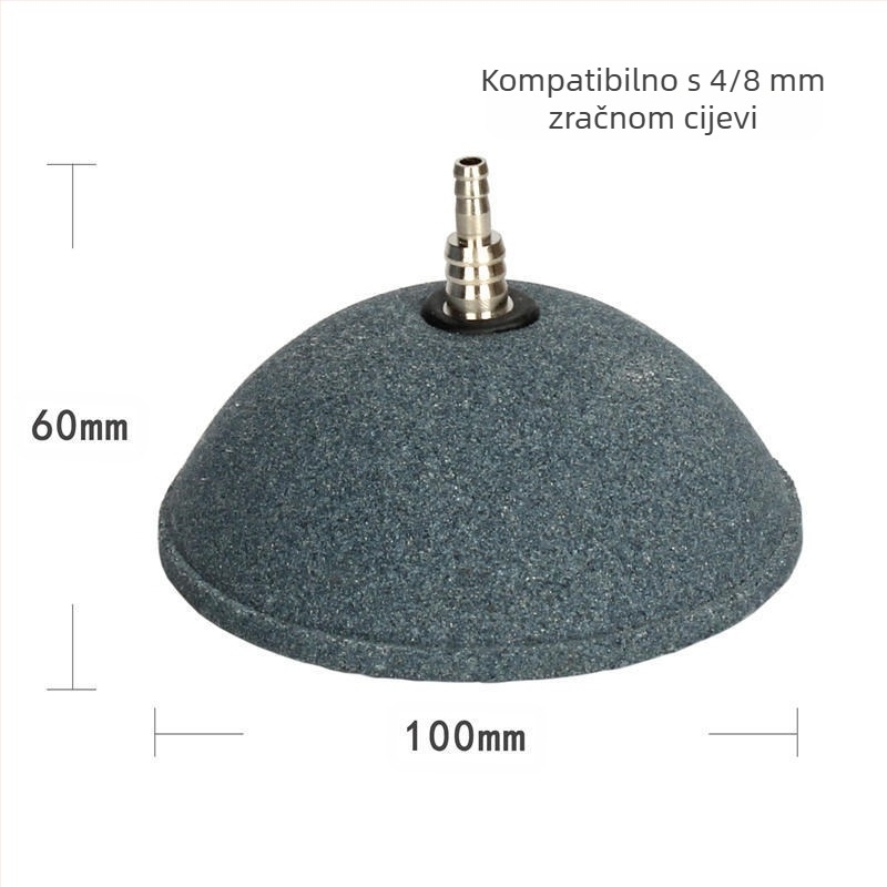 Ploca za kisik za akvarij – kruškolikog oblika, aeracijski kamen, 500 g, Qian Dun