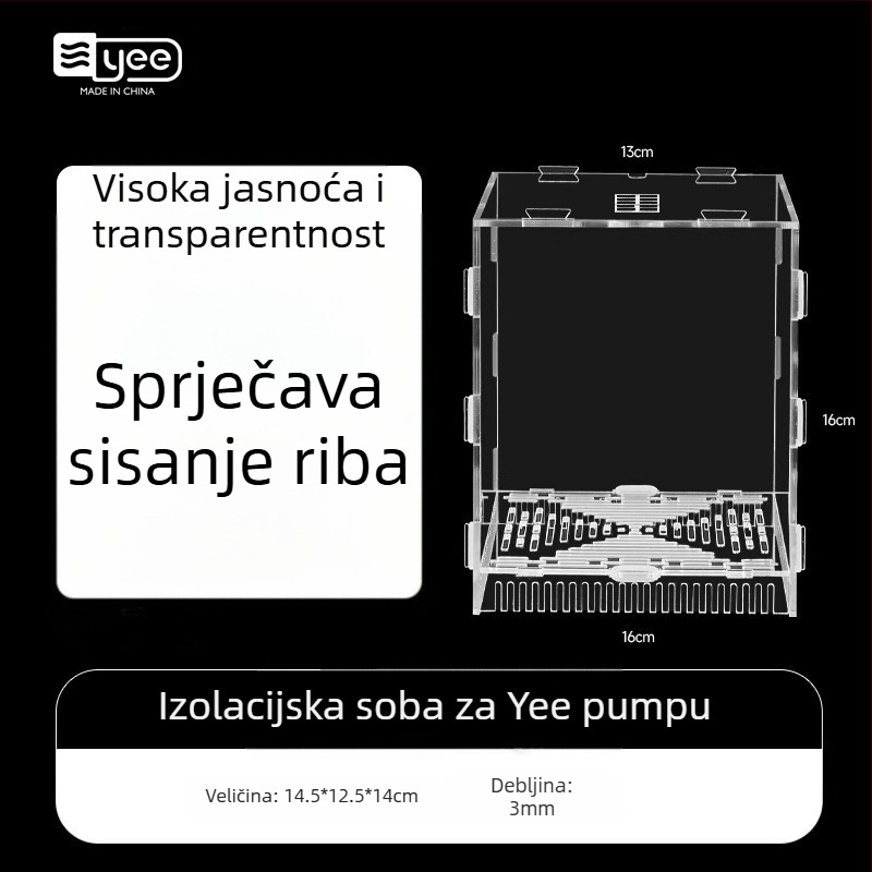 Poklop za pumpu akvarija — akril, porijeklo: Shandong, marka Yee, za potopne pumpe, zaštitnik filtera za akvarij, oprema za akvarij