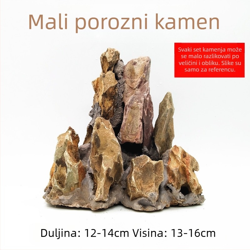 Terarij za Kornjače: platforma za sunčanje od kamenih ploča, dekorativno kamenje