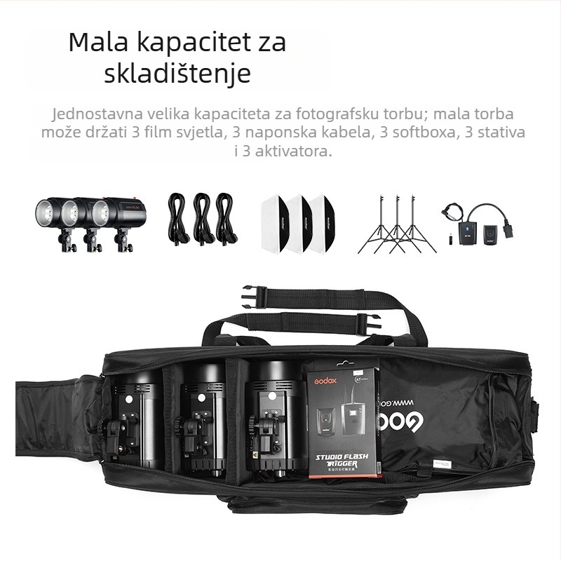Set nosača svjetla za fotografiju s torbom – Zhijie, Oxford tkanina, težina 1,64 kg, opća kompatibilnost