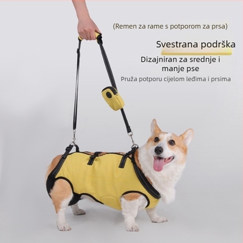 Harnes za prsa i leđa psa, podesiv, poliester