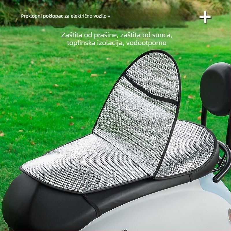 Jastučnica za sjedalo električnog vozila s UV zaštitom, ljetna toplinska izolacija, protiv opeklina, vodootporna, universalno za motocikle