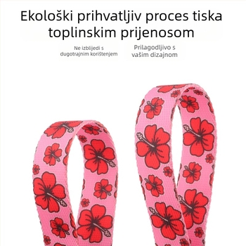 Najlon ogrlica za pse s toplinskim prijenosom - neprilagodljiva