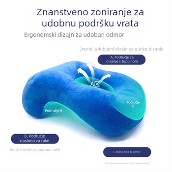 Jastuk za odmor od memorijske pjene za djecu i učenike, uredska upotreba, prilagodljiv