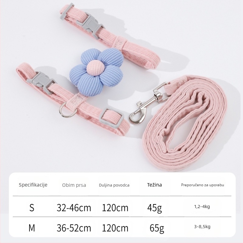 HAWoo mačji I-oblik prsluk, poliester, podesivi grudni kaiš, bez elastike