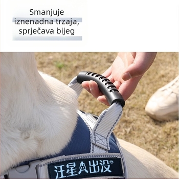 Hamak za pse, sedlastog stila, otporan na eksploziju, za srednje i velike pse, protiv bijega s prsnog i leđnog dijela