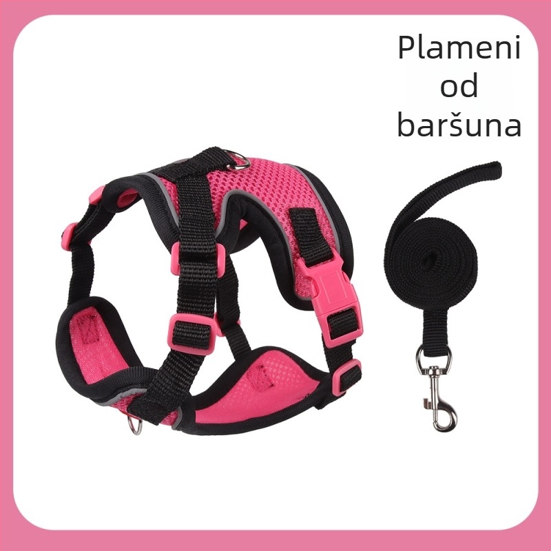 Belu prsni remen za kućne ljubimce – poliester, podesiv, za mačke, kutija s 240 komada