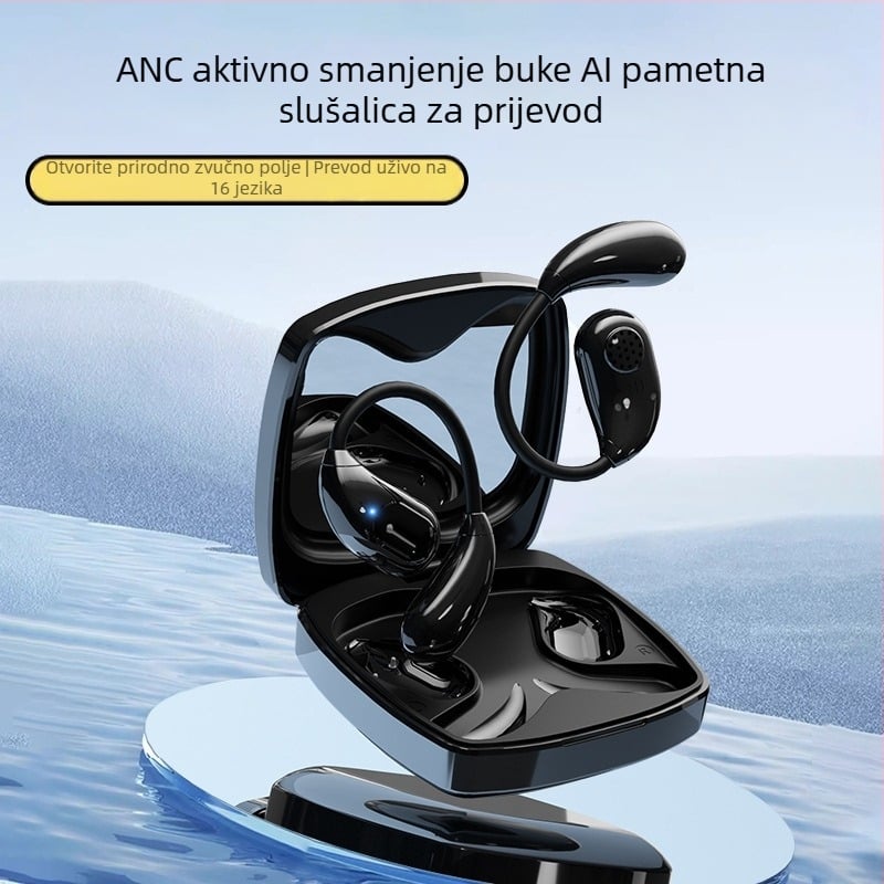 Bežične Bluetooth slušalice s AI prijevodom i višezvučnom simultanom tlom, ANC blokiranje buke, domet 10 m, Bluetooth 5.0, IPX4, in-ear stereo, trajanje baterije 4–8 h, K5