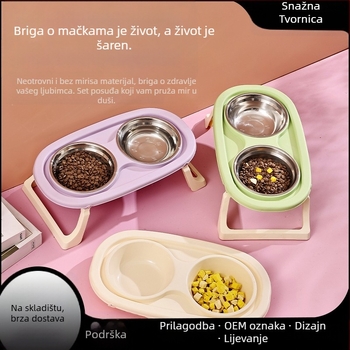 Miska za mačke, plastična posuda za kućne ljubimce, brenda Cute, za mačke, 28-dijelni set