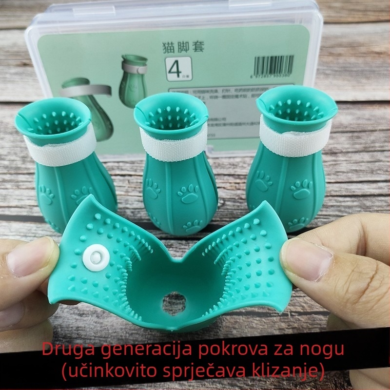 Mačja svemirska kapuljača s Elizabeth kolom – protiv lizanja, monokromatski uzorak, PET materijal, karikaturni stil