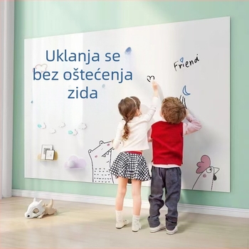 PVC zidna naljepnica za dekoraciju s latex bojama, samoljepljiva, vodootporna i otporna na plijesan, prozirni zaštitni film