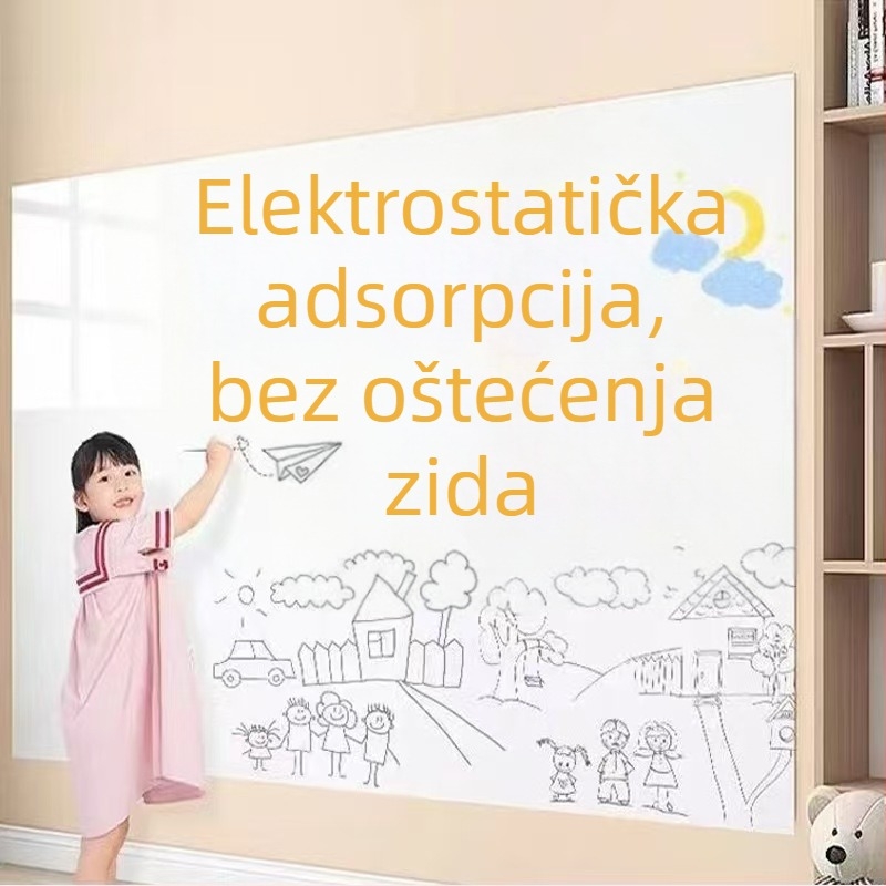 PVC zidna naljepnica za dekoraciju s latex bojama, samoljepljiva, vodootporna i otporna na plijesan, prozirni zaštitni film