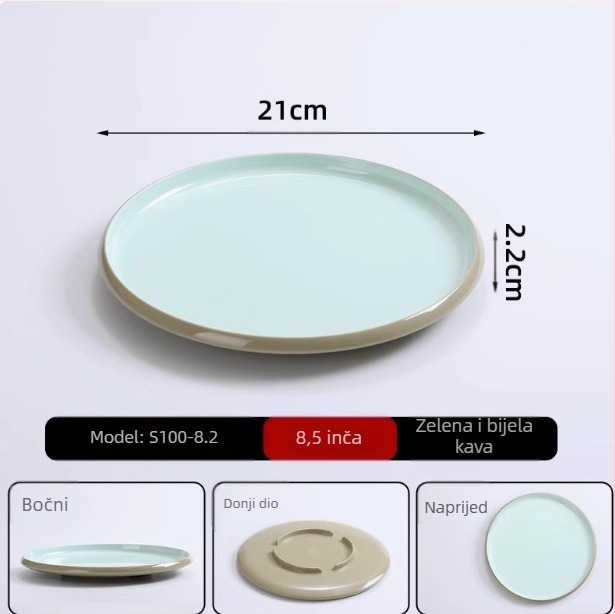 Melaminski kružni tanjur za komercijalnu upotrebu, hoteli i restorani, stil Novi kineski, ručno izrađeno, prilagodljivo