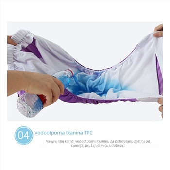 Tekstilne pelene za odrasle s Velcro zatvaračem, vodootporne, poliesterska vlakna, Klasa B, 40–90 kg, 100 kom