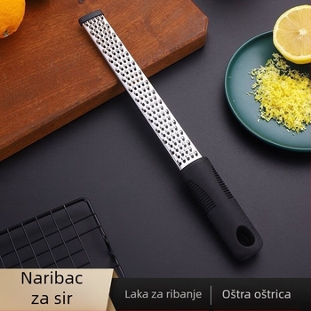 Nehrđajući čelični višefunkcionalni ribanjik za voće i sir s odvijačem korice limuna