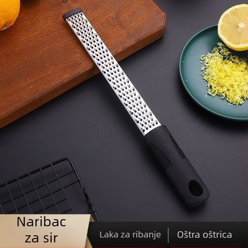 Nehrđajući čelični višefunkcionalni ribanjik za voće i sir s odvijačem korice limuna