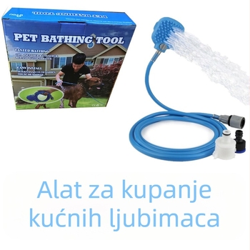 Set za kupanje kućnih ljubimaca: četka za kupanje i masirajuće rukavice za pse – Materijal: silikon, metal i ABS, pakiranje 48 komada