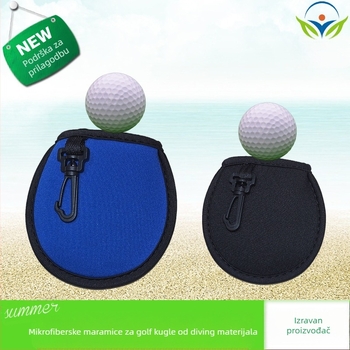 Zaštitni pokrov za golf loptu s kukom — ronilački materijal, vodootporan, moguć tisak logotipa, prilagodba dostupna (Hongshengda 0235689)