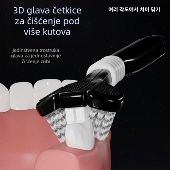 Trostruka četkica za zube za odrasle s zaštitom desni i mekanim vlaknima | Banner/Benoy marka | Ručna četkica