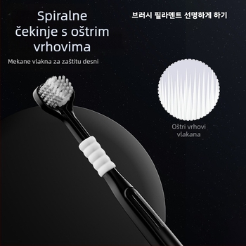 Trostruka četkica za zube za odrasle s zaštitom desni i mekanim vlaknima | Banner/Benoy marka | Ručna četkica