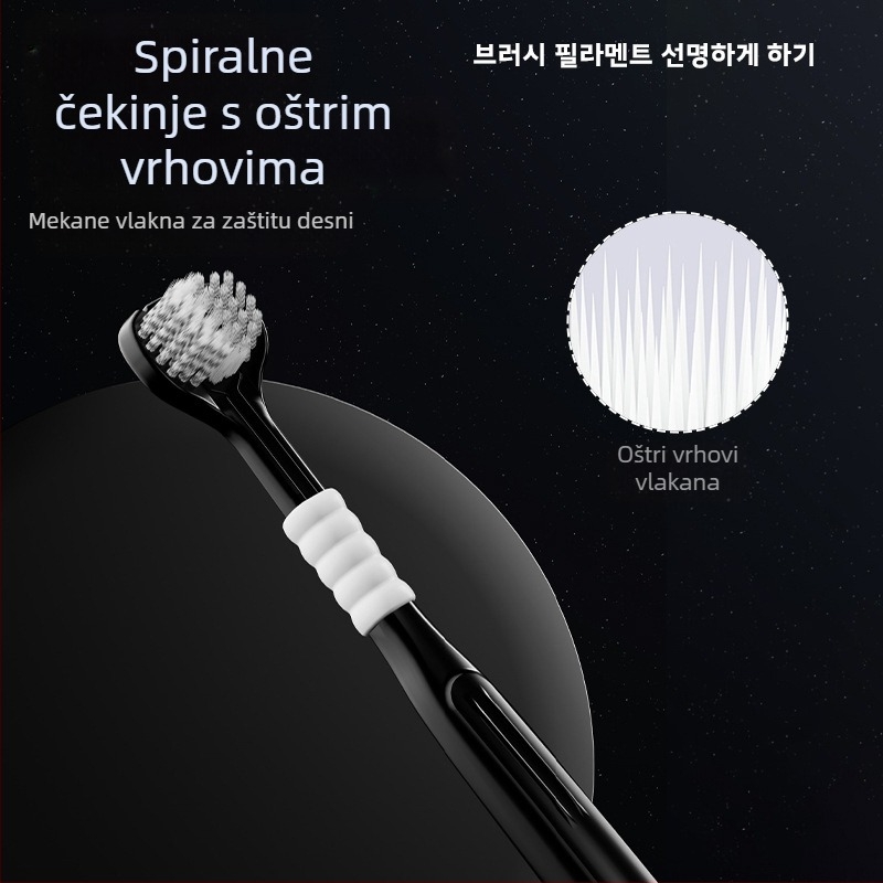 Trostruka četkica za zube za odrasle s zaštitom desni i mekanim vlaknima | Banner/Benoy marka | Ručna četkica