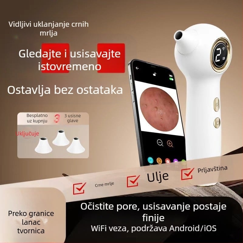 Vizualni uređaj za uklanjanje crnih mrlja — ručni s ultrazvučnim djelovanjem, model ZM613, ABS kućište, 3 razine postavki