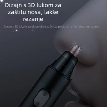 Chigo trimer za nosne dlačice, s izvadljivom i perivom glavom, punjivi model CX-ZD2, ugrađena baterija 300–500 mAh, ABS materijal
