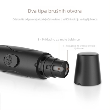 Električna brusilica za nokte za kućne ljubimce — Pink Elephant, plastika, kliješta za nokte, 120 komada, licenci privatnog brenda