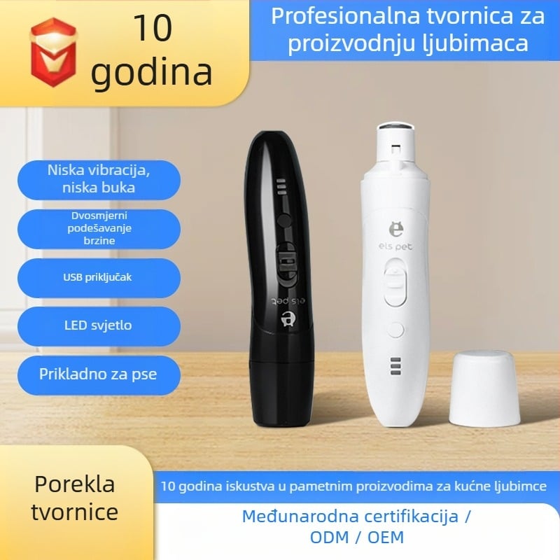 Električna brusilica za nokte za kućne ljubimce — Pink Elephant, plastika, kliješta za nokte, 120 komada, licenci privatnog brenda