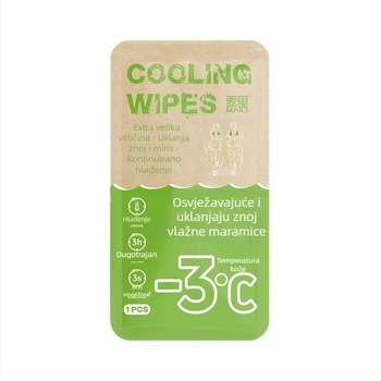 Hlađenje vlažnih maramica za sport i vanjsku upotrebu, netkani materijal, 100D vlakno, ispisni proces, unisex ručnik/ručnik za lice