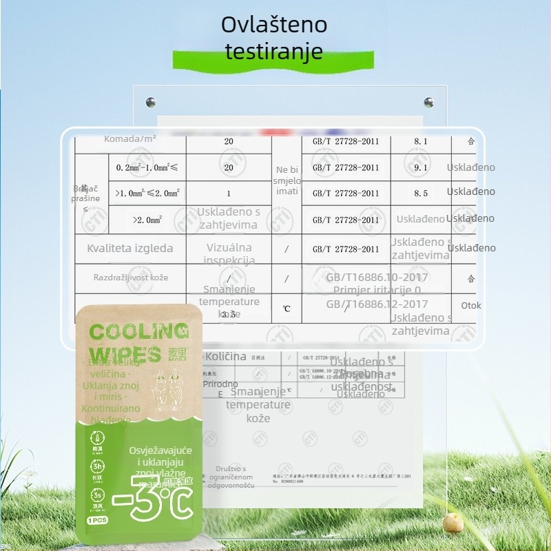 Hlađenje vlažnih maramica za sport i vanjsku upotrebu, netkani materijal, 100D vlakno, ispisni proces, unisex ručnik/ručnik za lice