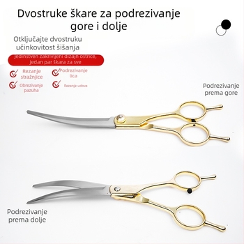 Škare za njegu pasa – nehrđajući čelik + cinkova legura, kozmetičke škare, Tanizaki, pakiranje od 500 kom., za pse