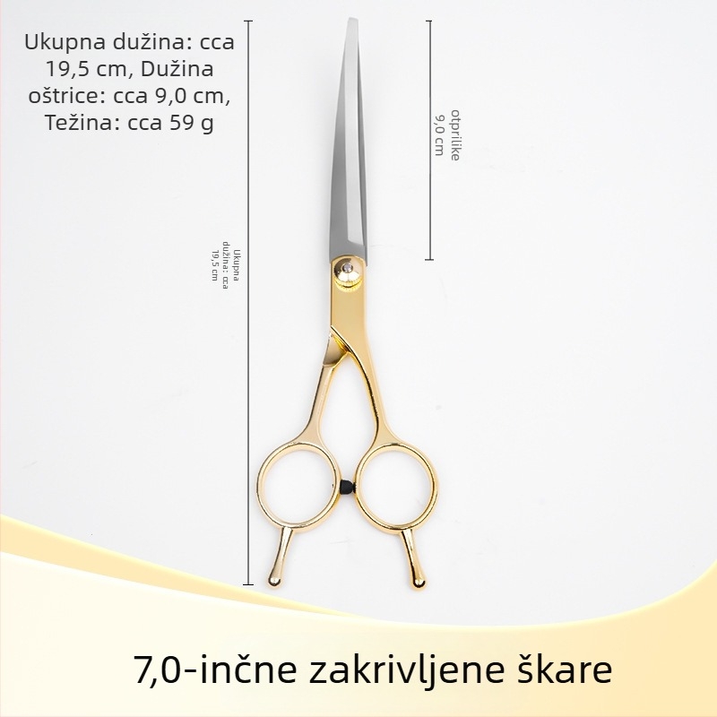 Škare za njegu pasa – nehrđajući čelik + cinkova legura, kozmetičke škare, Tanizaki, pakiranje od 500 kom., za pse