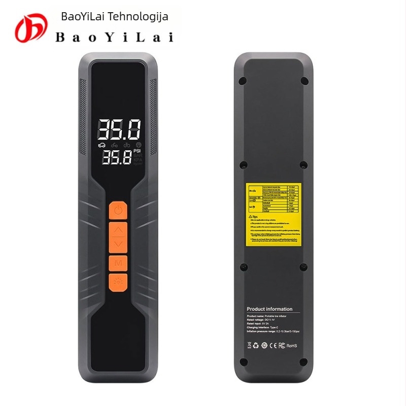 Bežični prijenosni pumpa za gume, 60W, DC11.1V, 6000mAh, od -20°C do 80°C