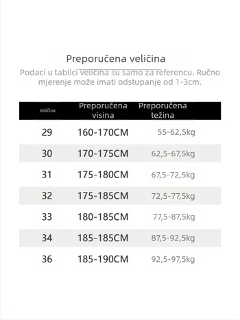 Muške gradske radne hlače, srednji pojas, ravni kroj, poliester, bez peglanja