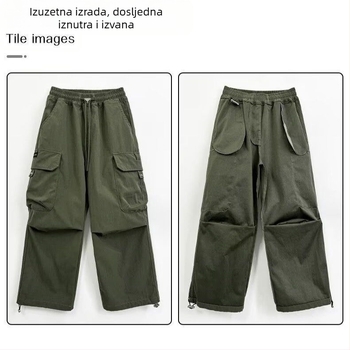 Muške hlače s kamuflažom za proljeće i jesen, cargo stil casual hlače za stariju djecu
