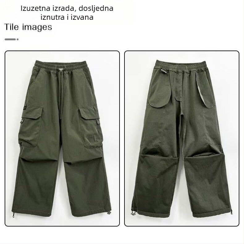 Muške hlače s kamuflažom za proljeće i jesen, cargo stil casual hlače za stariju djecu