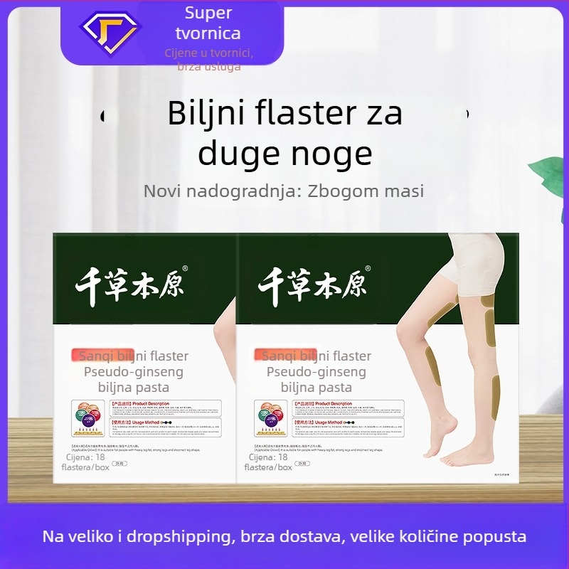 Panax Notoginseng biljni flasteri – Thousands of Herb, 300 kom., Model 2022-06-01, Podrijetlo: Nanyang, Henan
