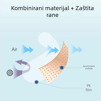 Elastični tkanina kružni vodootporni zavoj, kutija od 100 komada, jednokratna uporaba, za uzimanje krvi i zaštitu stopala