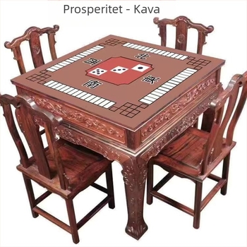 Novi kineski stil mahjong stolni ubrus od kristalnog velura, upija vodu, zvučnu izolaciju, otporan na habanje, za kućnu uporabu.