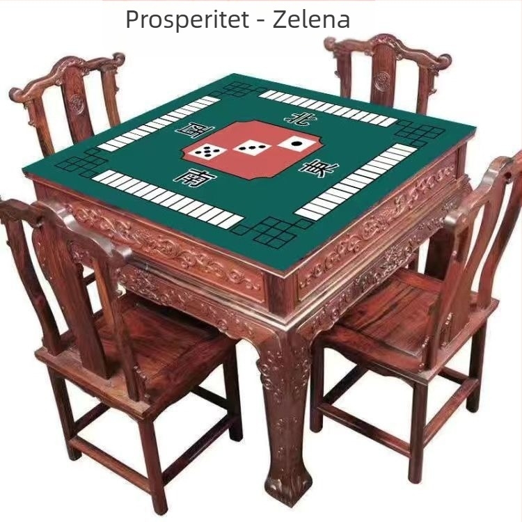 Novi kineski stil mahjong stolni ubrus od kristalnog velura, upija vodu, zvučnu izolaciju, otporan na habanje, za kućnu uporabu.